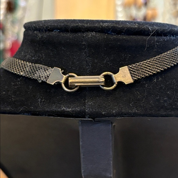 Victorian/boho  Style Brass Cross and stone Pendant Necklace - Picture 3 of 5